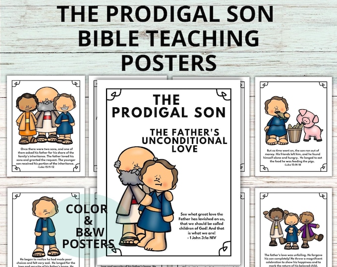 The Parable of the Prodigal Son Bible Craft and Lesson for Preschool ...