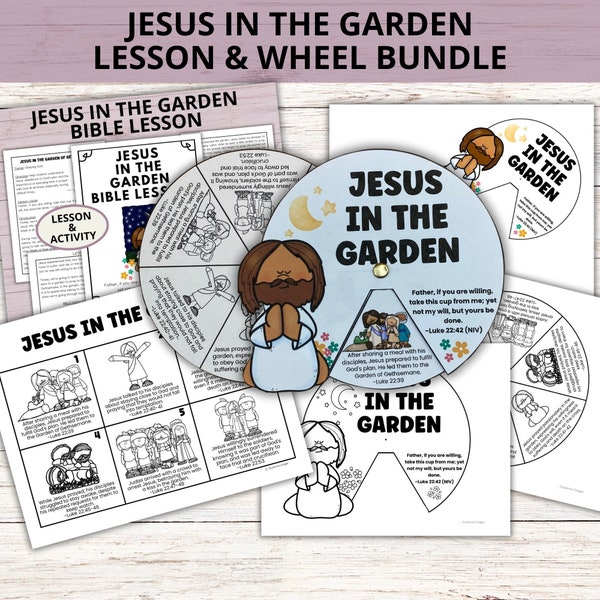Leçon de coloriage biblique Jésus au jardin de Gethsémani pour enfants, Leçon de bricolage pour l'école du dimanche de Pâques, Semaine sainte, Luc 22:39-54