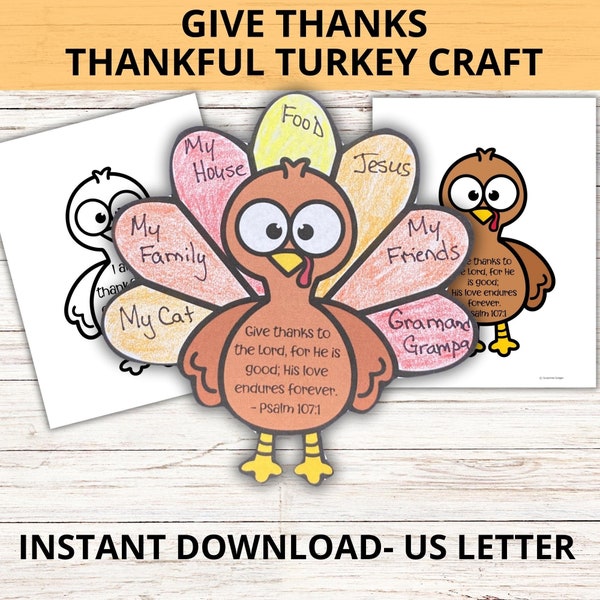 Thanksgiving Crafts for Kids - Etsy