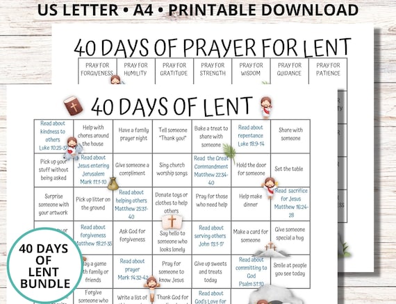 Lent 2024 Calendar For Kids Myrna Trescha