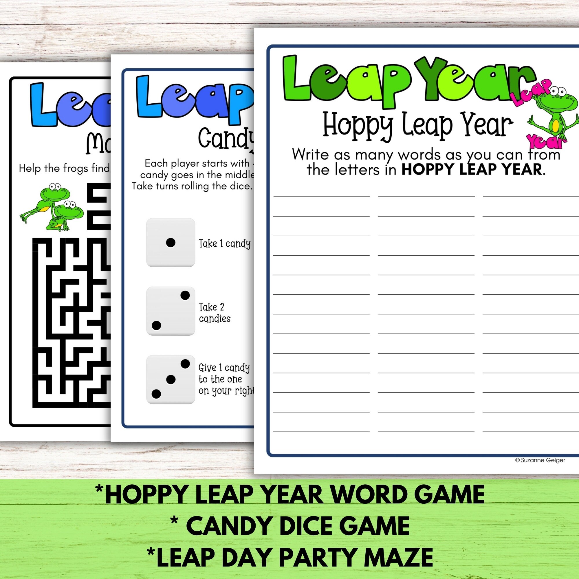 Leap Year Party Games for Kids, Leap Day 2024 Printable Games, Leap Day ...