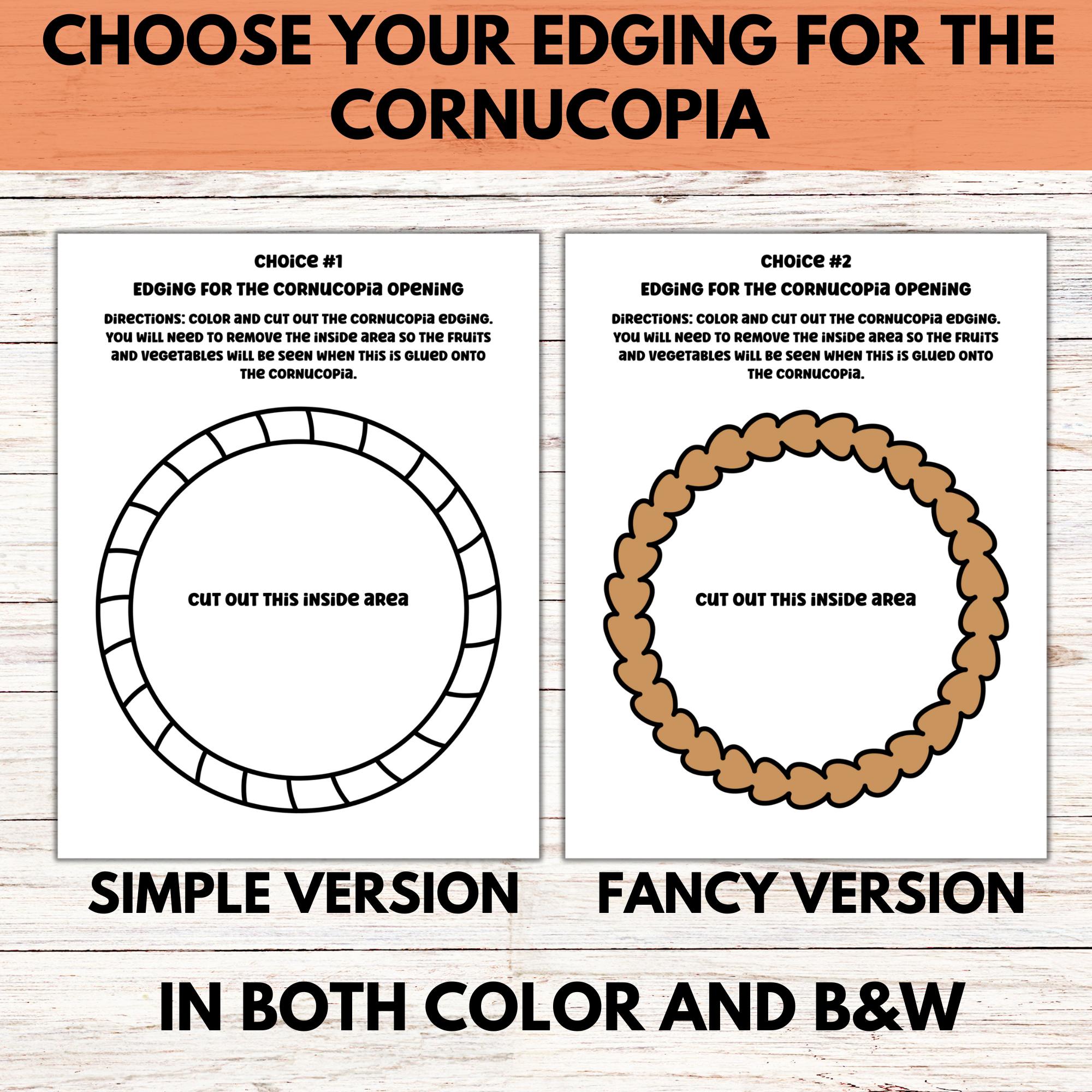 Give Thanks Cornucopia Thanksgiving Prayer Bible Craft Activity, Sunday ...