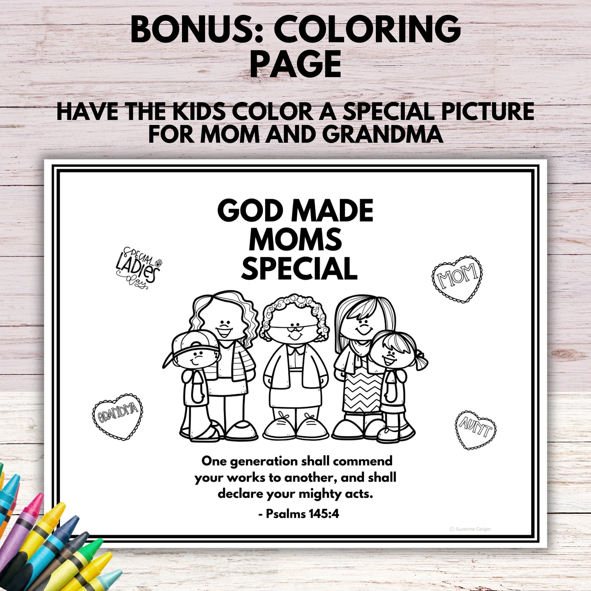 Mothers Day Moms Are Special Bible Wheel Craft Printable, Sunday School ...