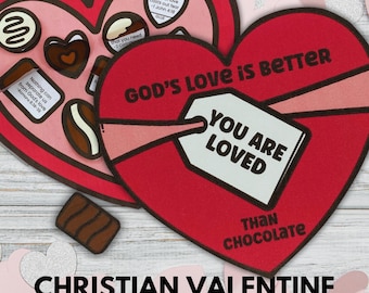 Valentine's Day Bible Craft, Christian Valentine God's Love Sunday School Craft, Children's Church Class Valentine Day Bible Love Verses