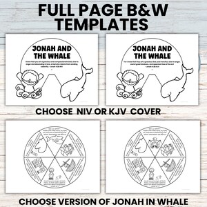Jonah and the Whale Bible Wheel Craft, Jonah Bible Coloring Craft ...