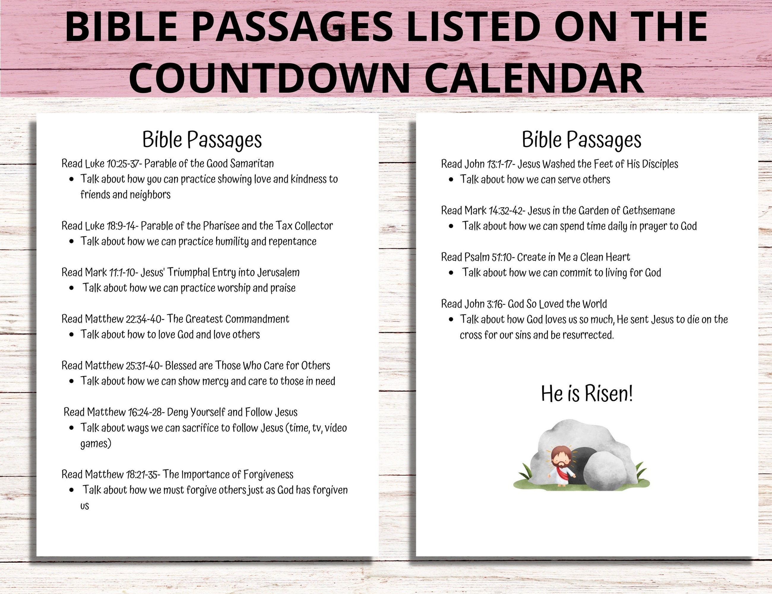 Lent Calendar 2026, 40 Days of Prayer Lent, Lenten Calendar for Kids ...
