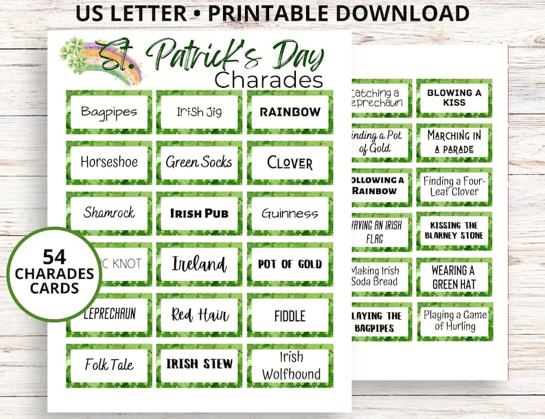 St Patricks Day Charades
