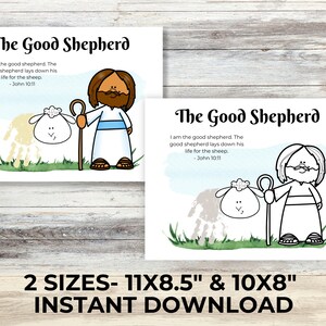 The Good Shepherd Handprint Art, Sunday School Handprint Craft for ...