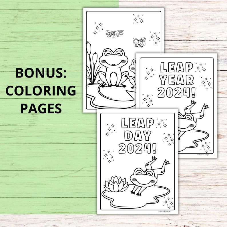 Leap Year Frog Games for Kids, Leap Day 2024 Printable Games, Frog