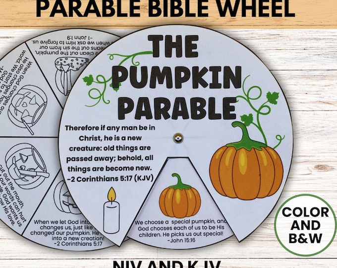 The Pumpkin of Faith Coloring Wheel, Pumpkin Prayer for Halloween ...