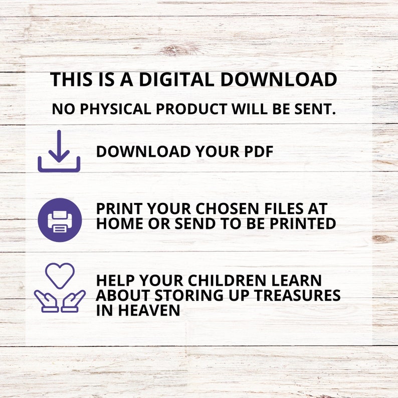 Store up Treasures in Heaven Sunday School Bible Lesson for Kids, St ...
