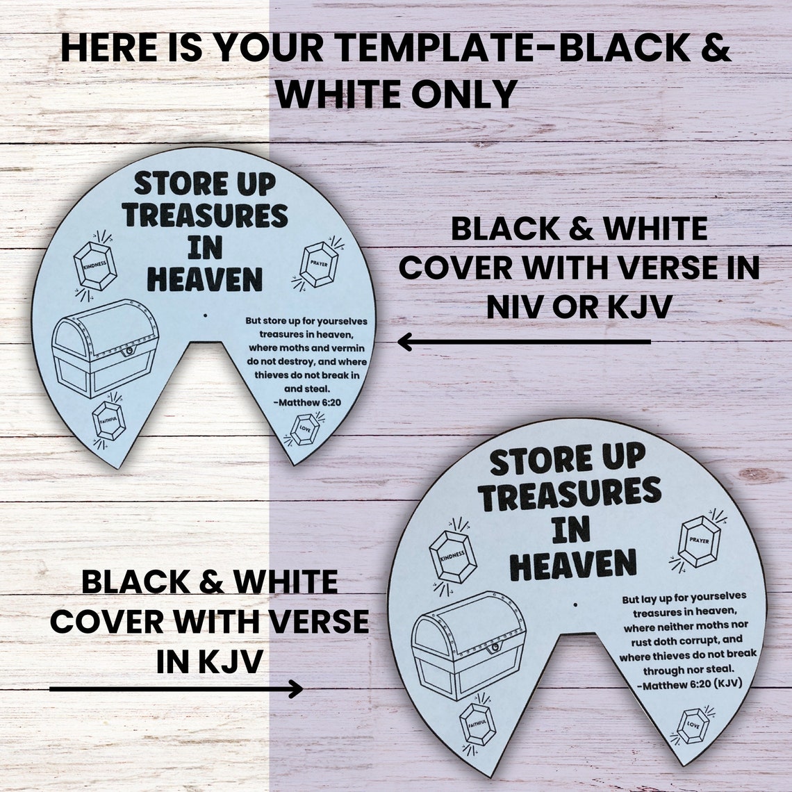 Store up Treasures in Heaven Bible Wheel Craft Sunday School Lesson for ...