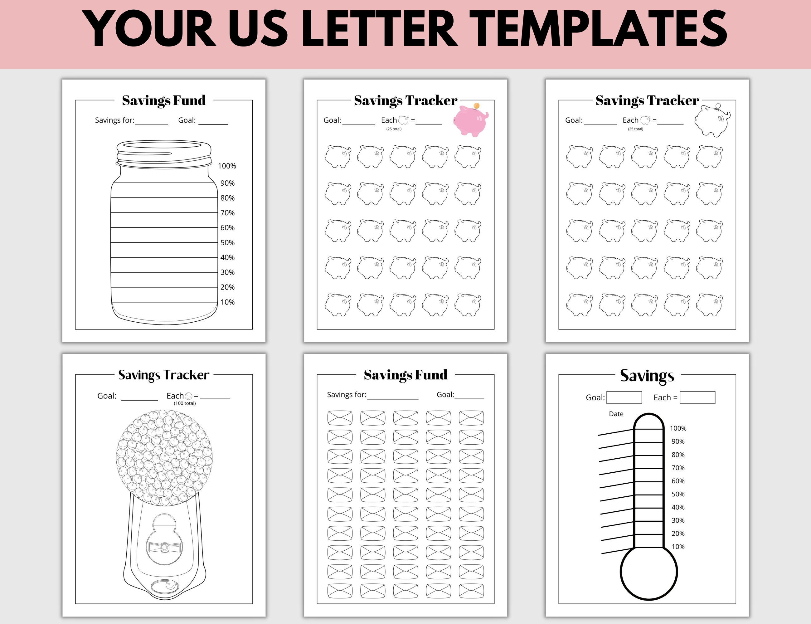 Savings Challenge Printable Trackers, A6 Saving Challenge, Cash ...