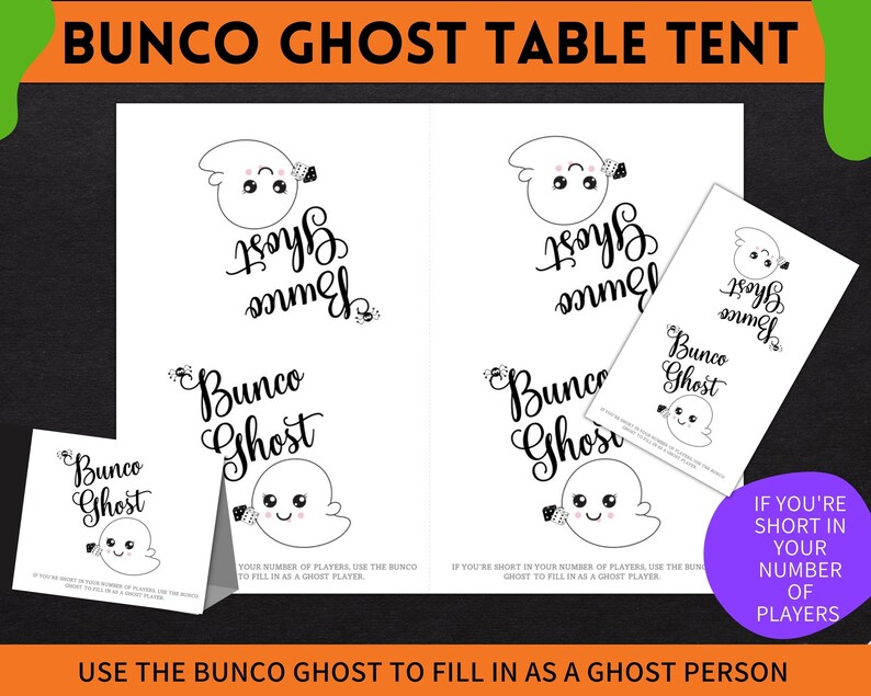 Halloween Bunco Printable Game Set, Ladies Game Night Activity, Bunco ...