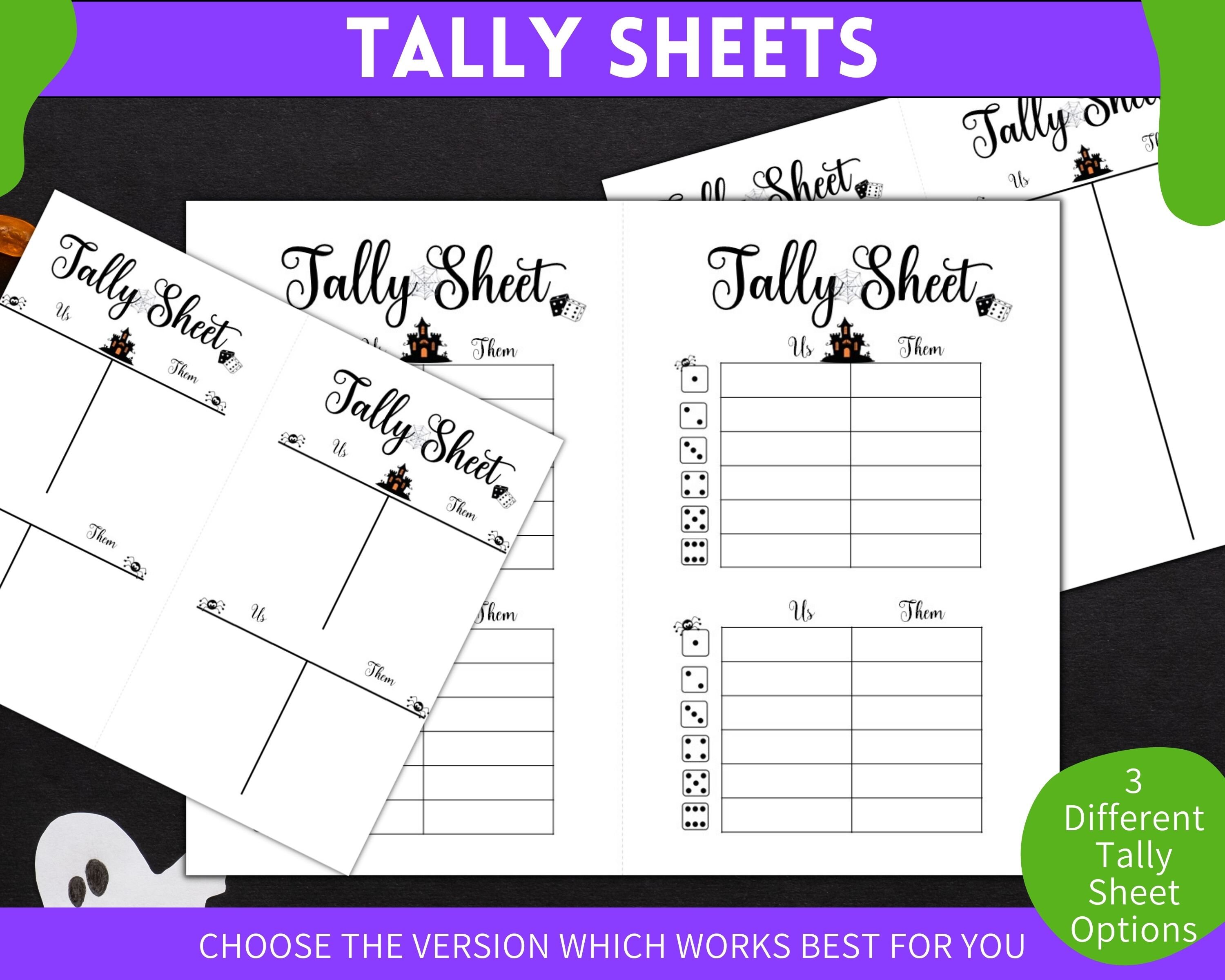Halloween Bunco Printable Game Set, Ladies Game Night Activity, Bunco ...