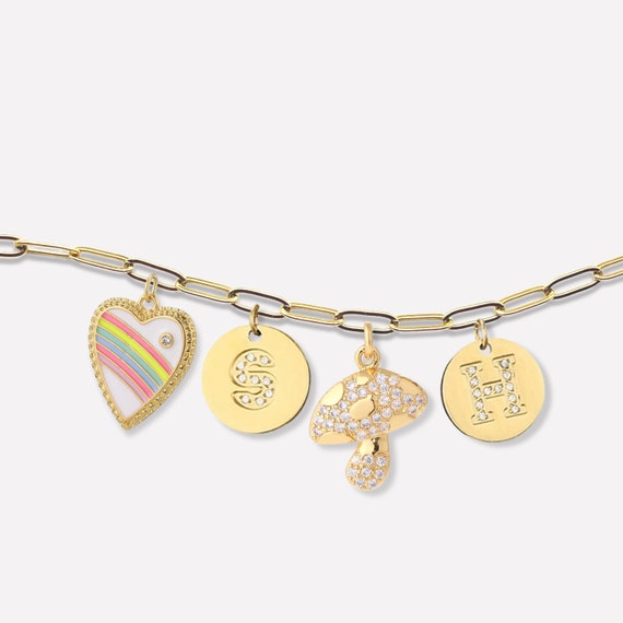 Yellow Gold Design Your Own Charm Bracelet