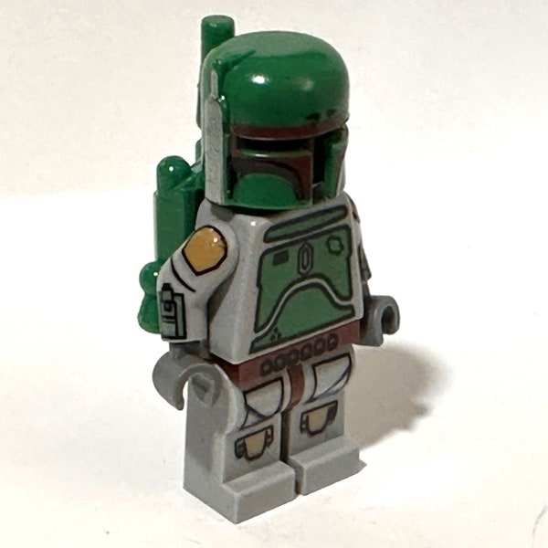 Lego Star Wars CUSTOM Boba Fett - Figurine avec décalcomanie pour les bras, les jambes et la ceinture Cloud City 10123