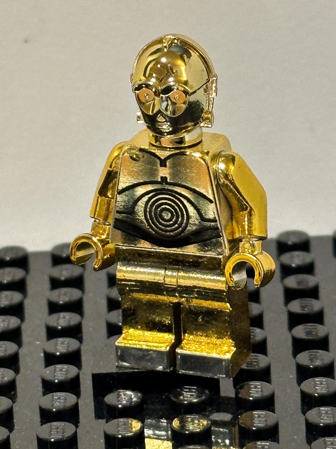 Lego Star Wars C3PO Chrome GOLD Minifigure B Quality Finish Custom Minifig C-3PO W/ Flaws Silver 