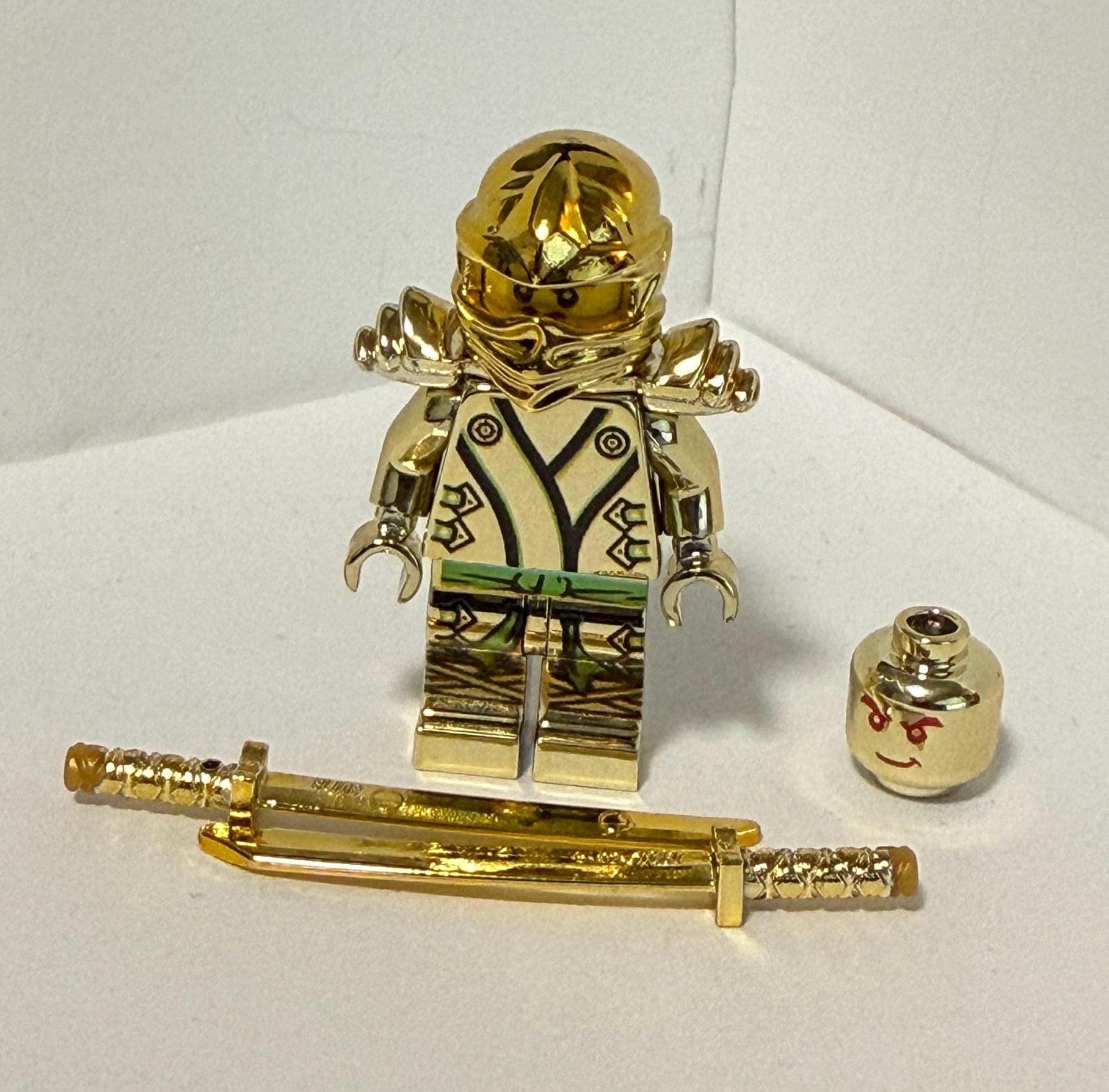 Lego Ninjago CHROME GOLD Custom Ninja Gold Warrior Kai Lloyd Final