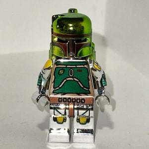Lego Star Wars Custom CHROME Boba Fett Cloud City Style Minifigure