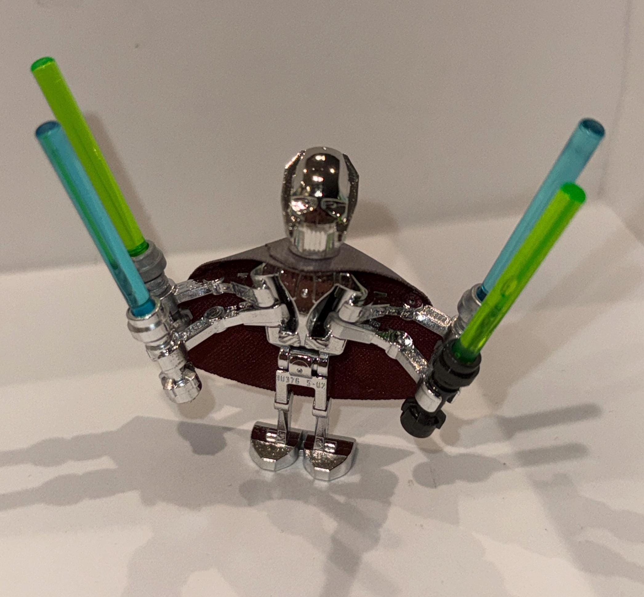 Lego Star Wars Silver Chrome General Grievous Custom Mini Figure