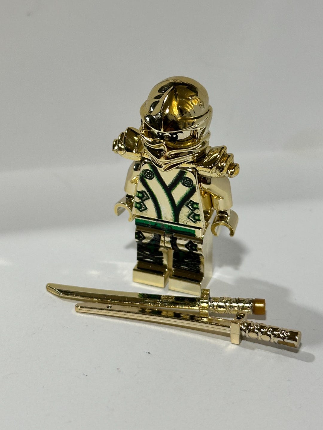 Gold Lloyd Minifigure Lego Ninjago CHROME GOLD Custom Ninja