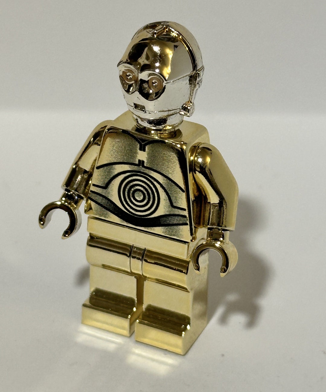 Lego® Star Wars Custom Gold Chrome C3PO Minifigure Mini Fig 3po C3po May the 4th Be With You Etsy
