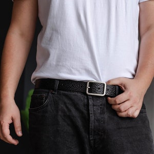 Leather Belt, Full Grain Leather Belt, Brown Leather Belt, Men&#39;s and Women&#39;s Leather Belt, Gift for Boyfriend, Gift for Dad