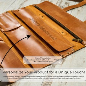 Leather Woodworking Apron for Men, Cross Back BBQ Apron, Premium Leather Gift for Husband, Father’s Day Gift image 10