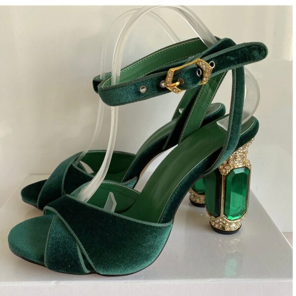 Green High Heels Etsy
