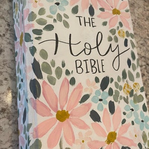 Hand Painted Bible, Bibles, Painted Bibles image 4