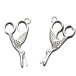 3 - Stork Scissor Charms  #1326 •••••