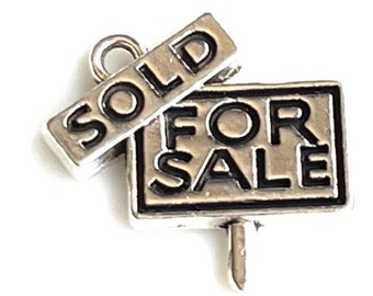 3 - For Sale/Sold Sign Charms