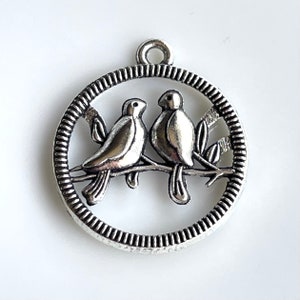 3 - Love Bird Charms #763