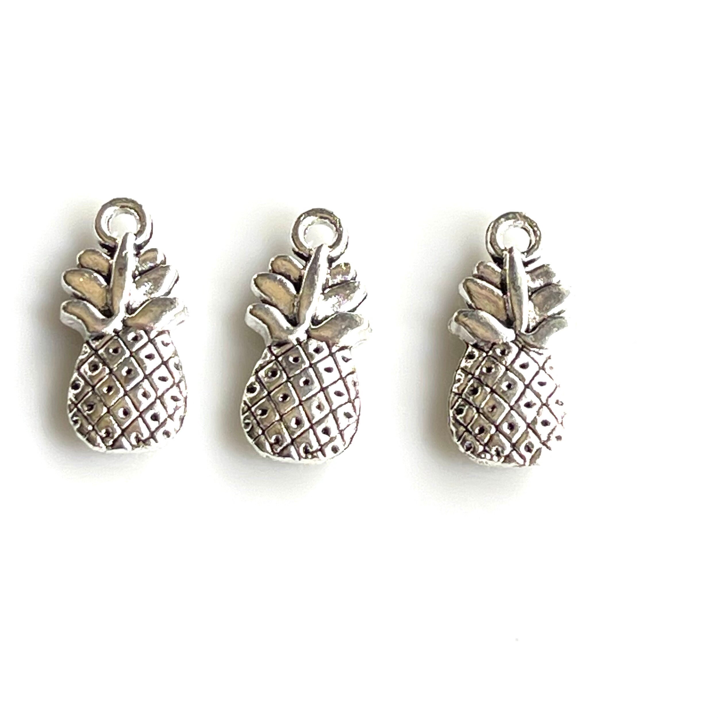 3 - Pineapple Charms #987 ••••• - Etsy