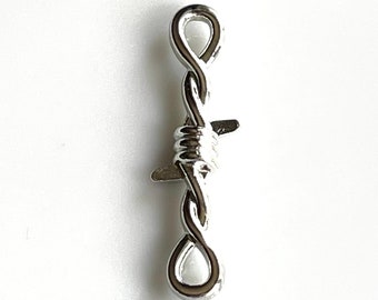 3 - Barbed Wire Connector Charms #1052