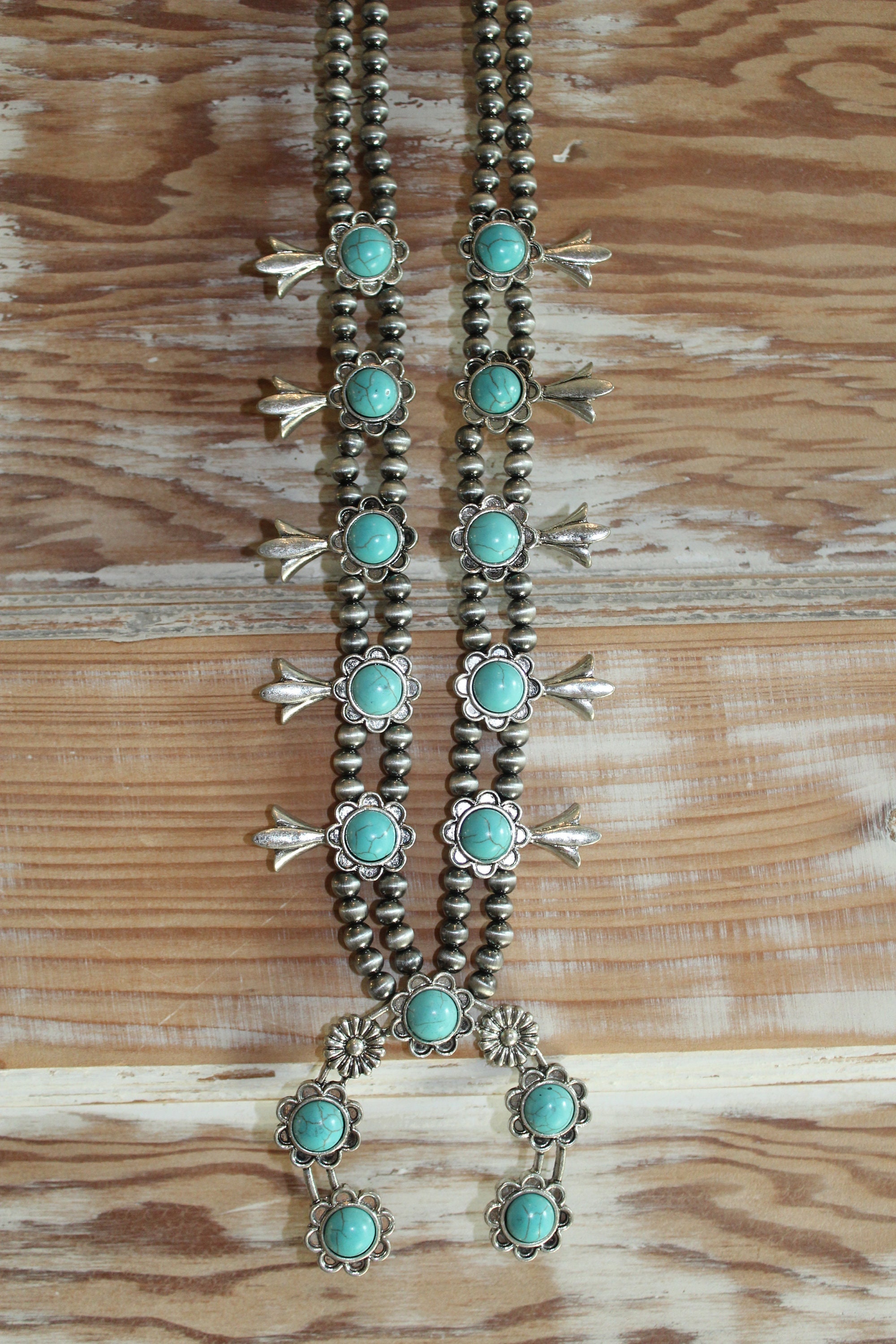 Vintage Squash Blossom Necklace Set [2 Colors] - ShopperBoard