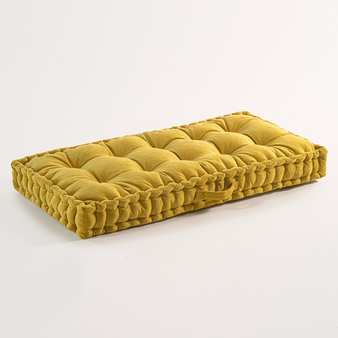 Window Seat Cushion Custom Tufted Cushion Velvet Floor Pad Etsy UK