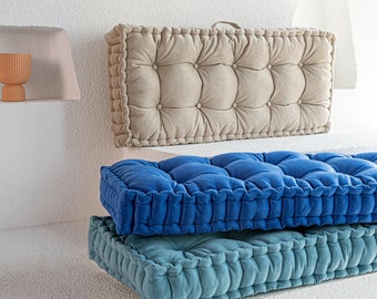 Window Seating Pillow, Daybed Cushion, Velvet Seating Pillow, Custom Pallet Pillow, Baroque Home Décor, Bench Cushion, Velvet Box Pillow