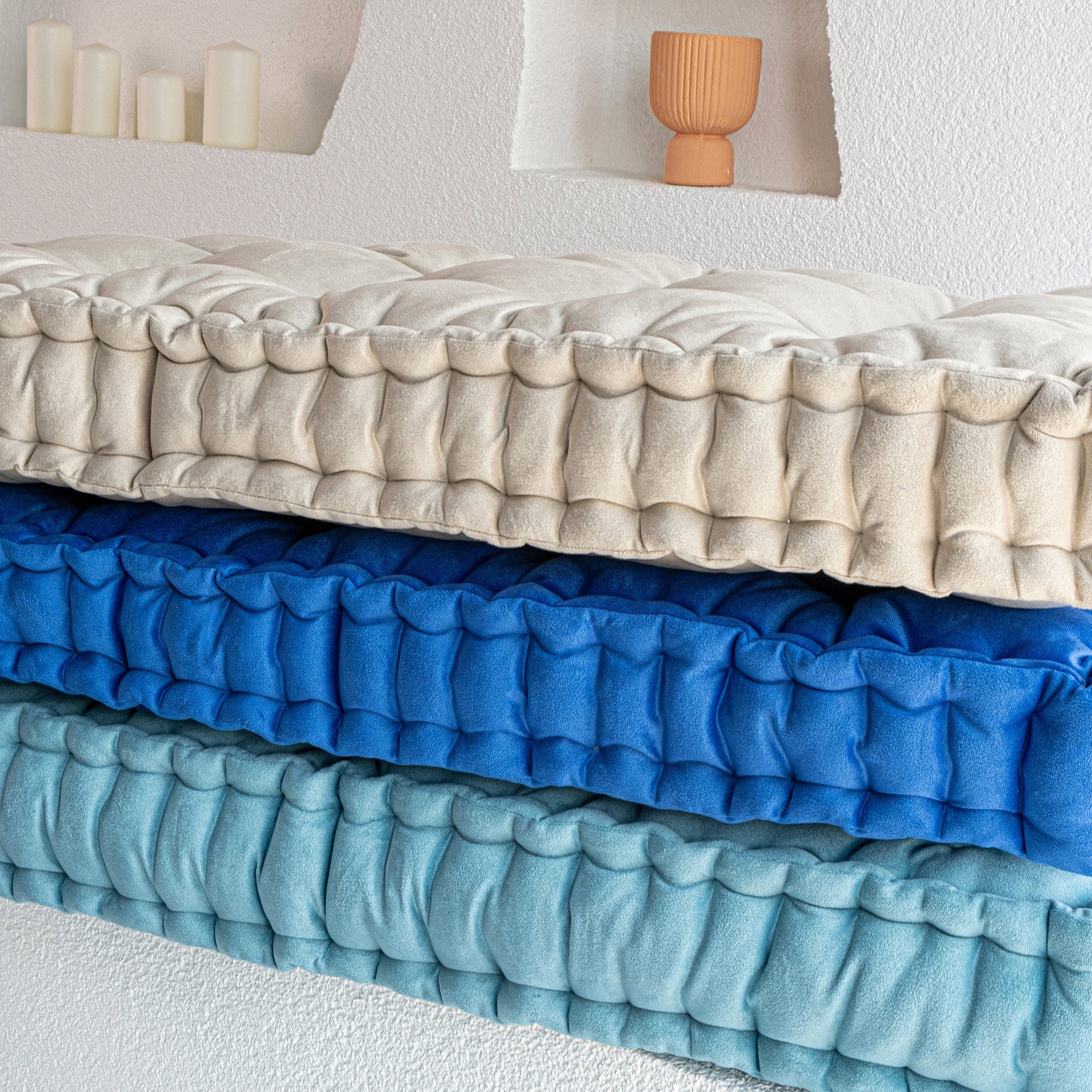 Custom French Cushion Tufted Cushion Velvet Japanese Futon Etsy