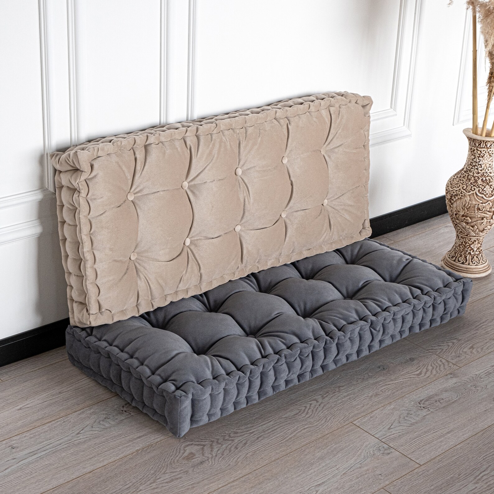 French Cushion Velvet Bench Pad Elegant Sofa Cushion Daybed Etsy