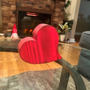 Handcrafted Wooden Heart with Burned Edges