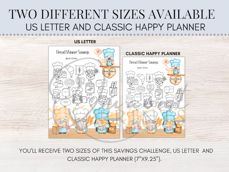 Bread Winner Savings Gnome Savings Challenge Baking Etsy