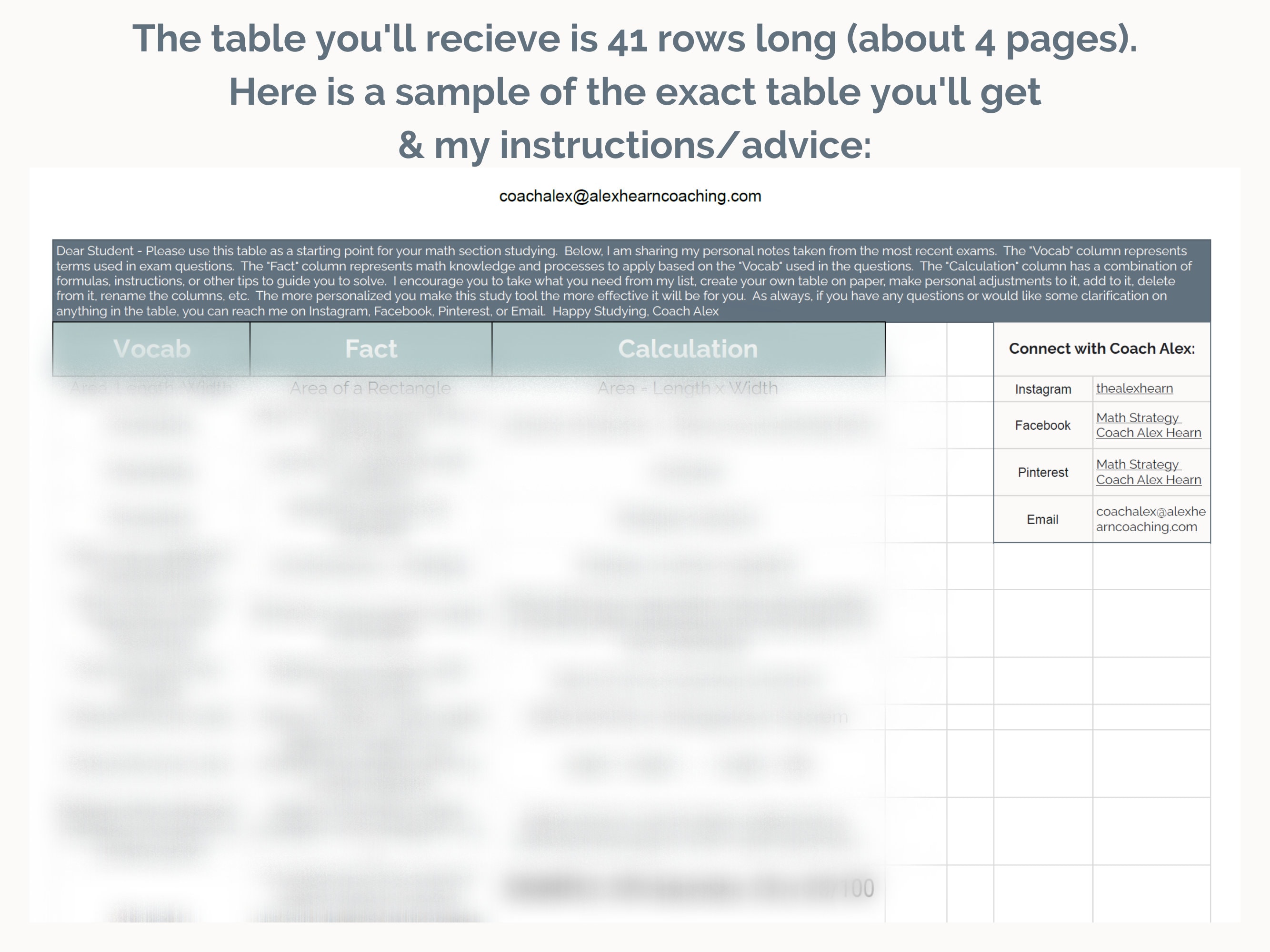 ACT Math SAT Math Study Guide Etsy Act math sat math study guide etsy