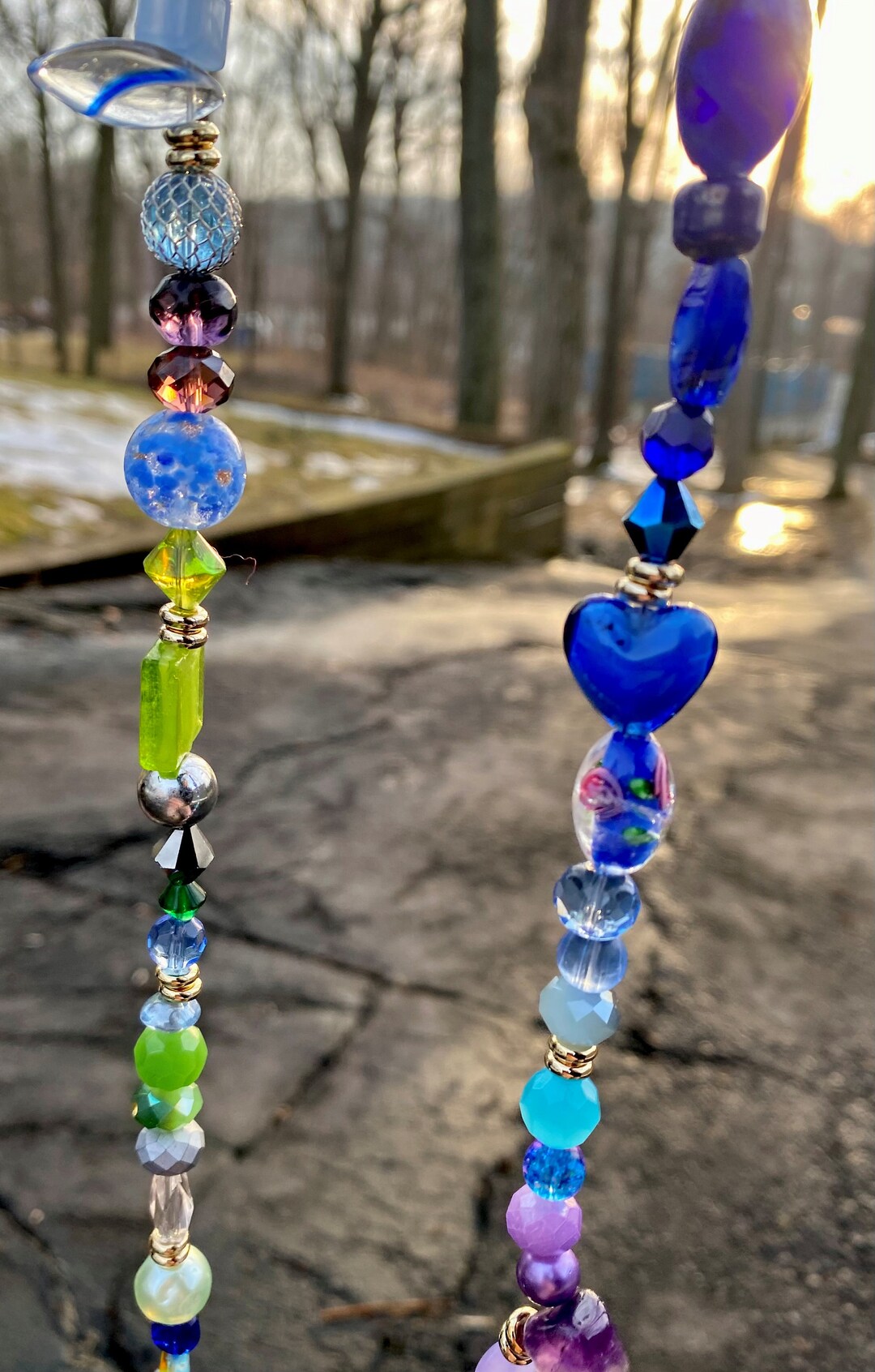 Custom Made to Order Suncatcher Bead Strand Boho / Boho Decor / Boho