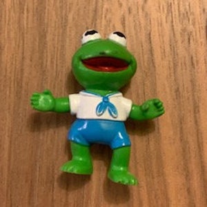 Vintage McDonald&#39;s Muppet Babies Kermit the frog PVC figure