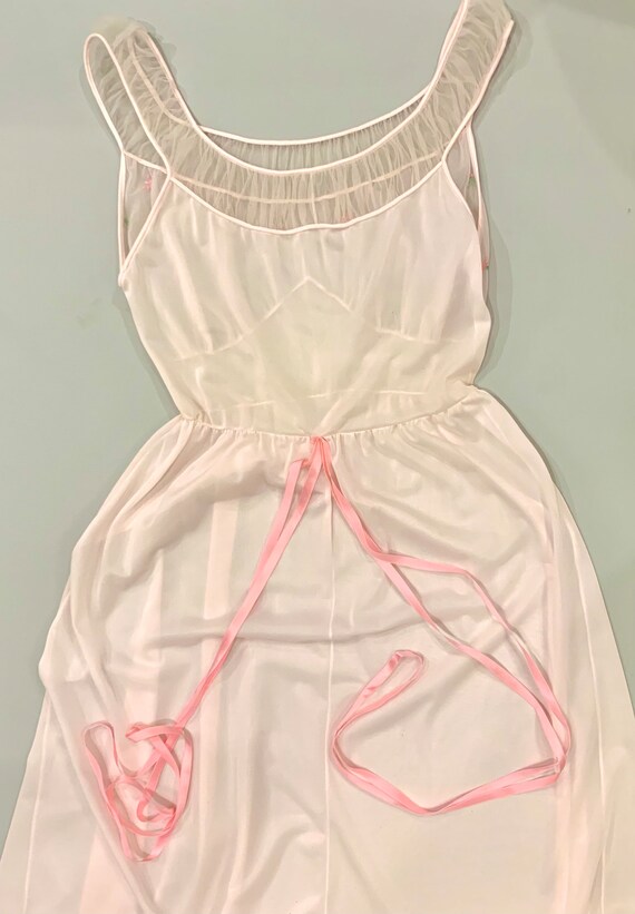 Van Raalte pink peignoir 1950’s true vintage - image 7