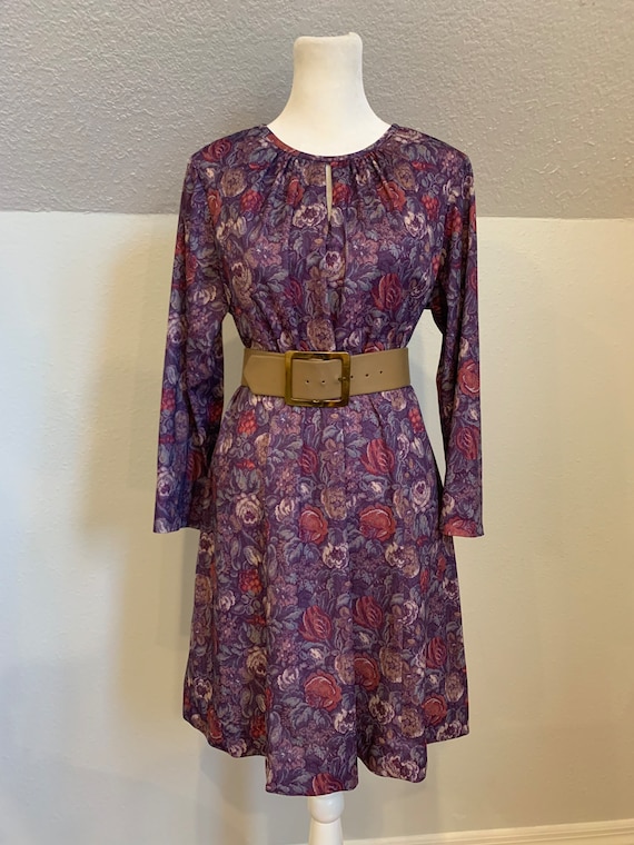 70’s 80’s tapestry print dress by British Lady Uni