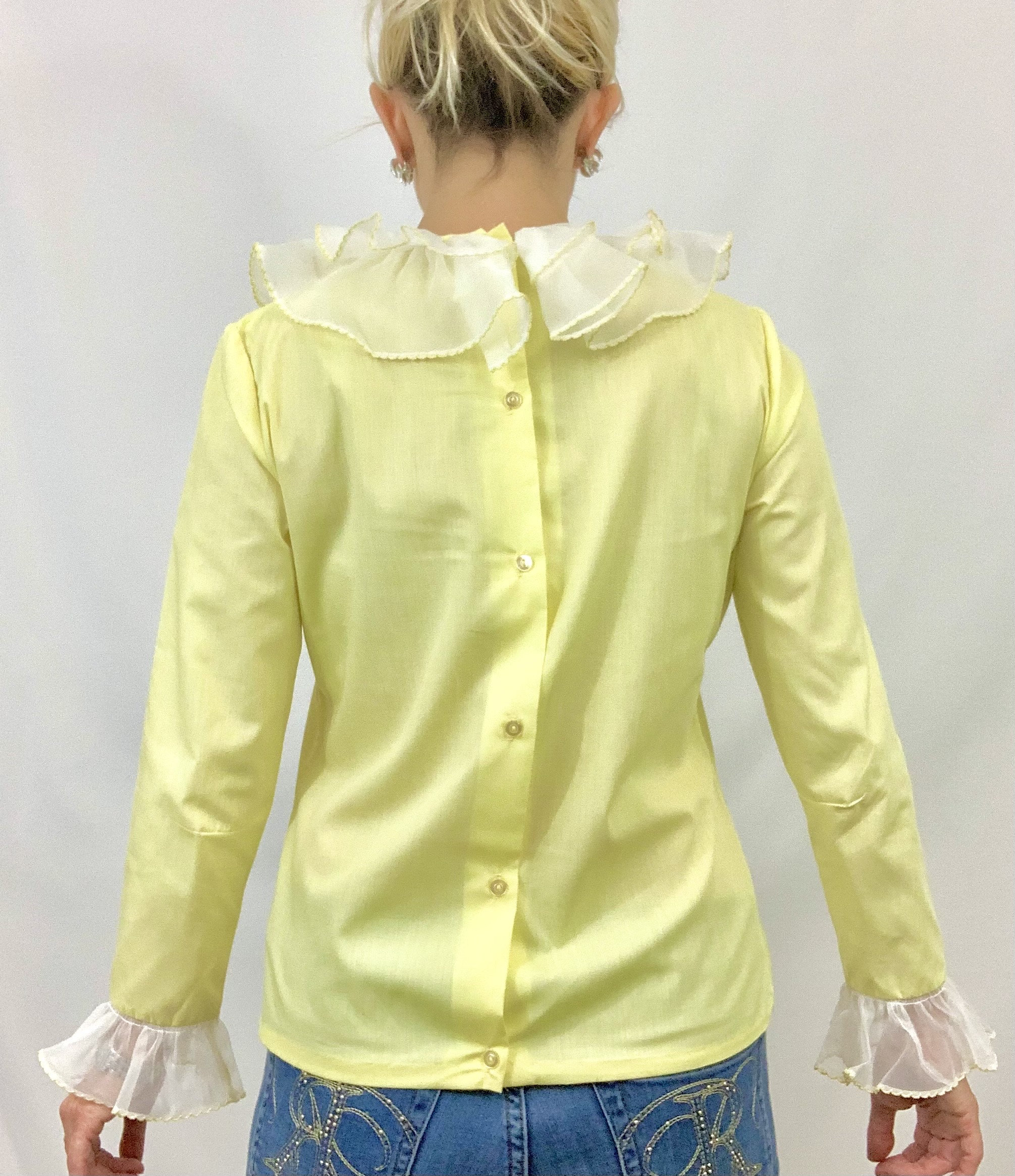 Ruffled Blouse - Yellow