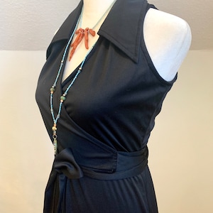 1970’s Whip O Will black halter jumpsuit . Size Small